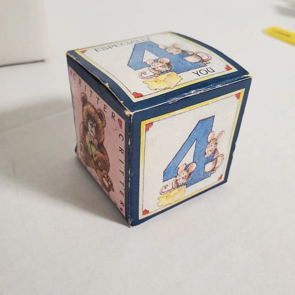 Vintage 1987 United‎ Design Itty Bitty World Critters Unicorn Figurine w/ Box